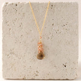 Smoky Quartz Cluster Necklace Aaria Tees