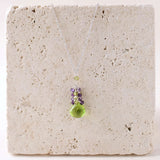 Peridot Quartz Raindrop Cluster Necklace Aaria Tees