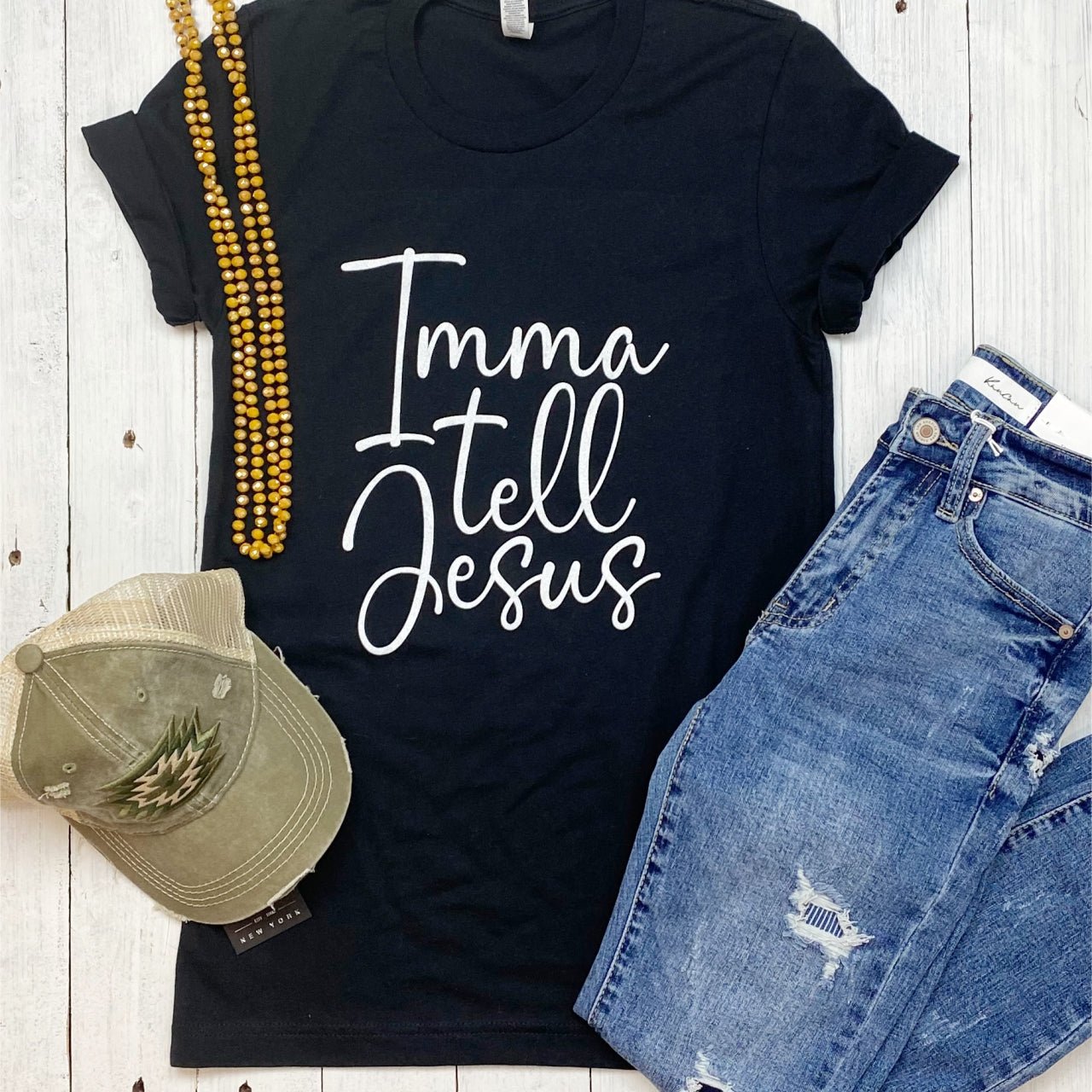 Imma Tell Jesus - Unisex Tee - Aaria Tees Aaria Tees