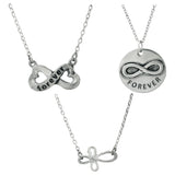 Infinite Strength of Love Pewter Necklace - Aaria Tees Aaria Tees