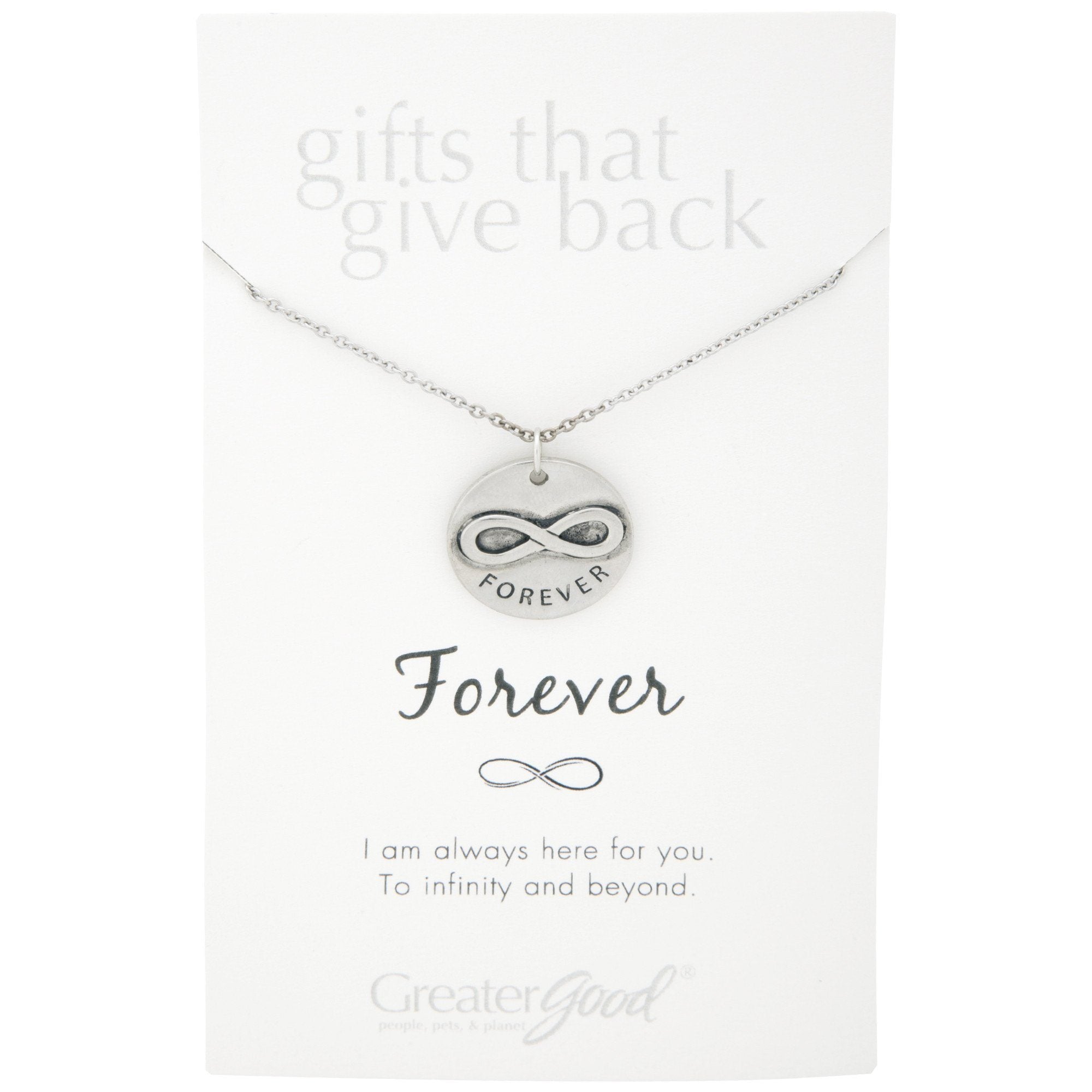 Infinite Strength of Love Pewter Necklace - Aaria Tees Aaria Tees