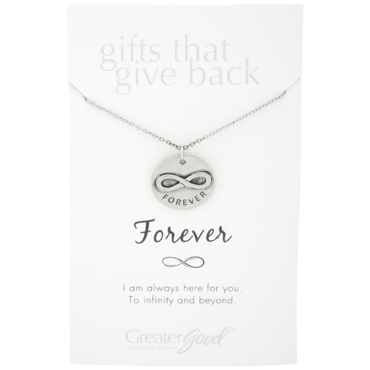 Infinite Strength of Love Pewter Necklace - Aaria Tees