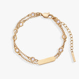 Infinity Chain Double Strand Bracelet - Aaria Tees Aaria Tees