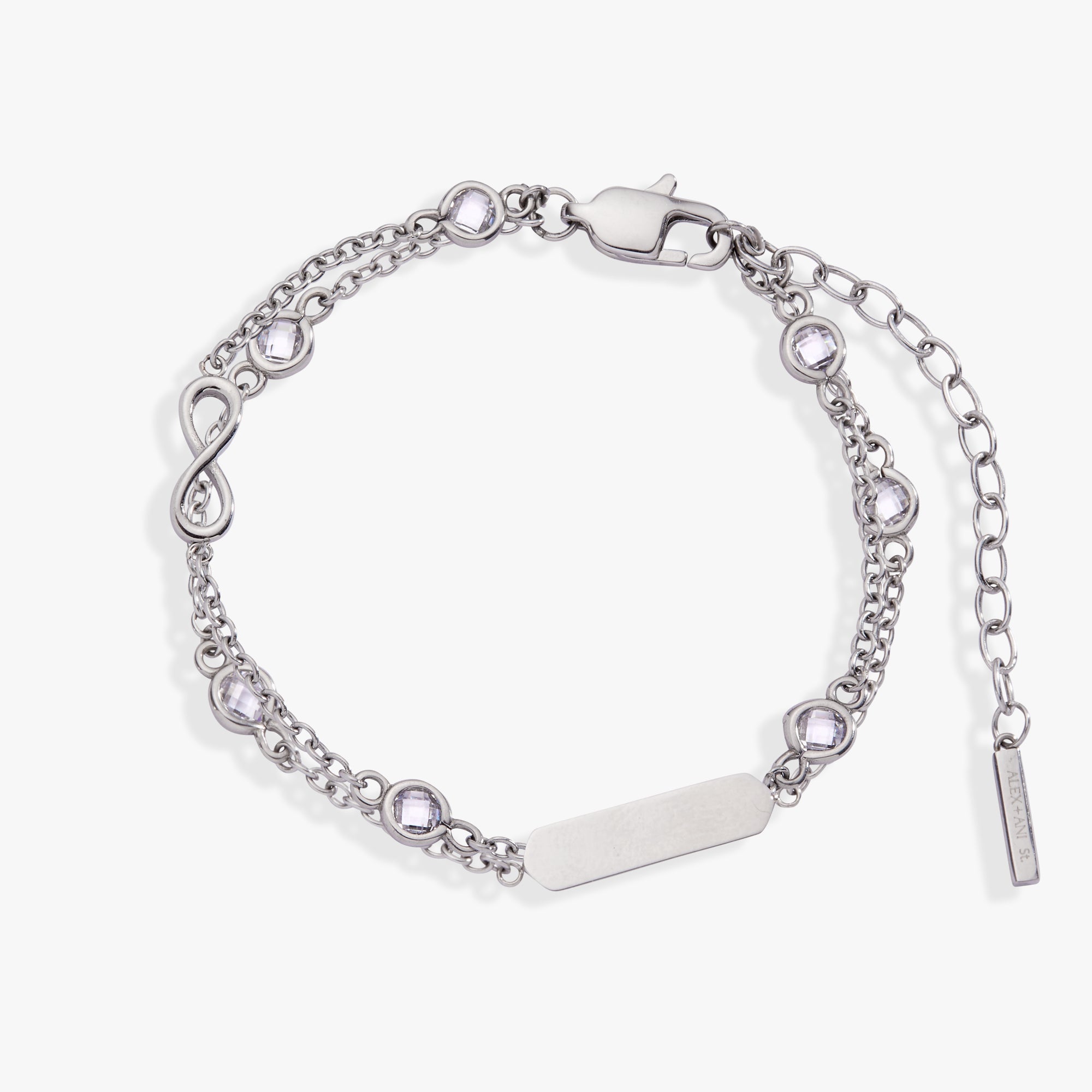 Infinity Chain Double Strand Bracelet - Aaria Tees Aaria Tees