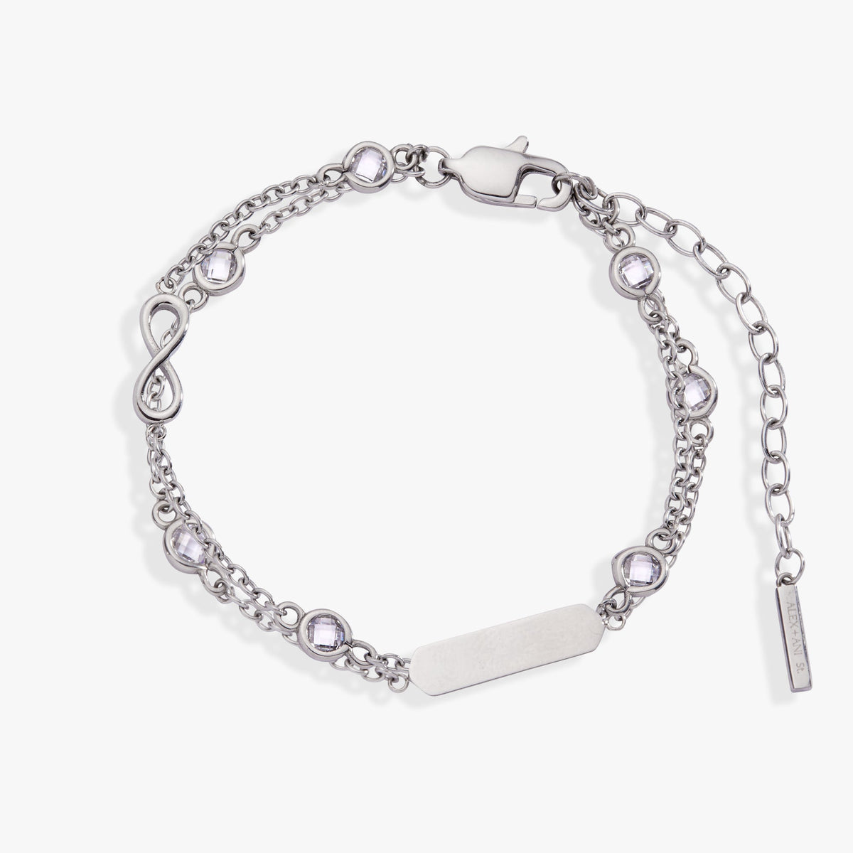 Infinity Chain Double Strand Bracelet - Aaria Tees
