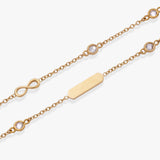 Infinity Chain Double Strand Bracelet - Aaria Tees Aaria Tees