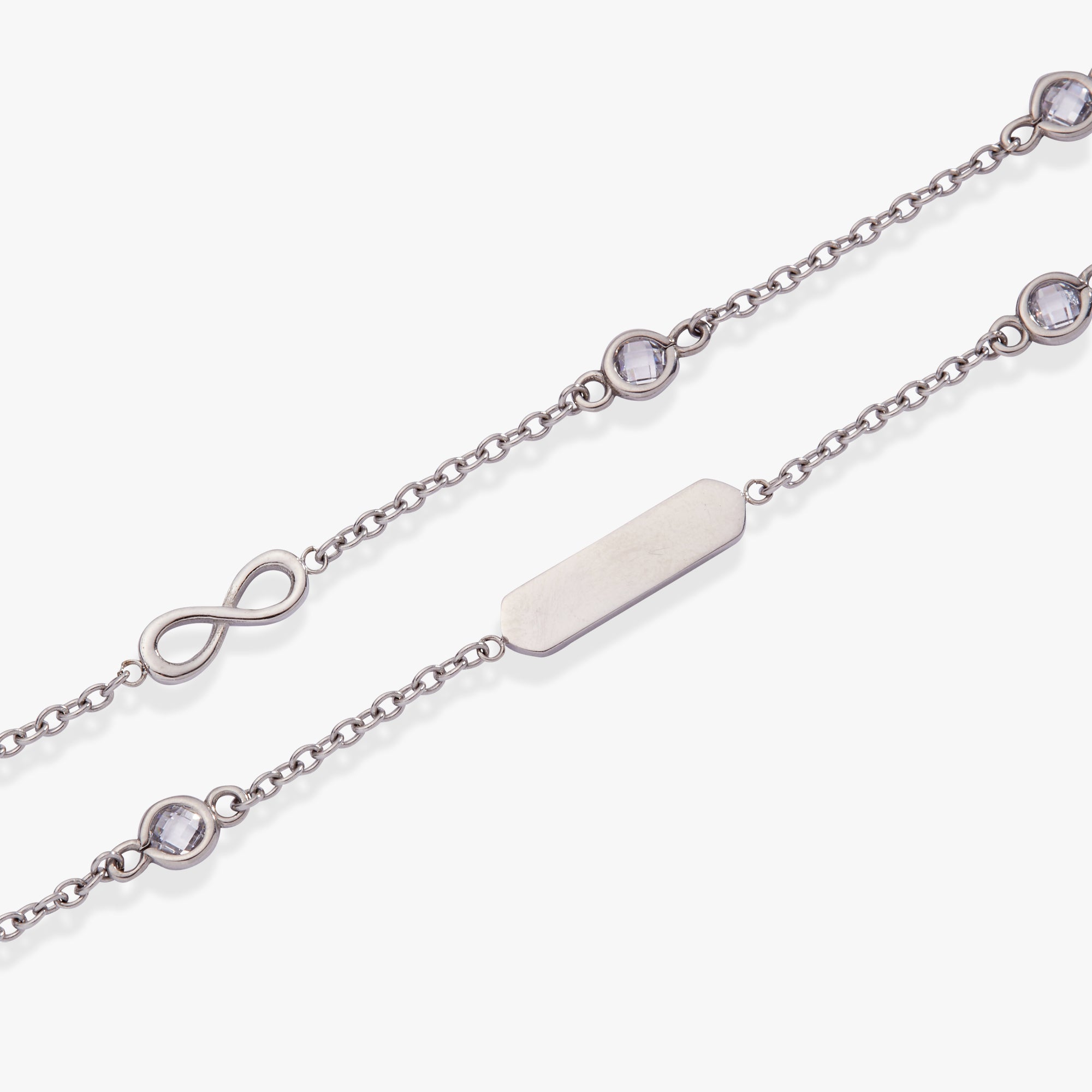 Infinity Chain Double Strand Bracelet - Aaria Tees Aaria Tees