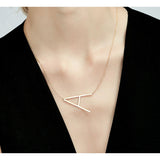 Initial Necklace Aaria Tees