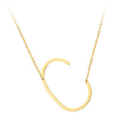 Initial Necklace Aaria Tees