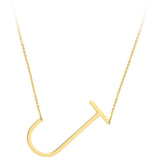 Initial Necklace Aaria Tees