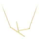 Initial Necklace Aaria Tees
