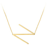 Initial Necklace Aaria Tees