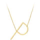 Initial Necklace Aaria Tees