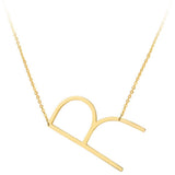 Initial Necklace Aaria Tees