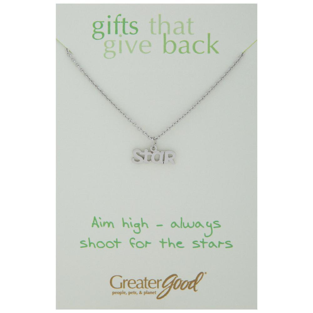 Inspirational Word Pewter Necklace - Aaria Tees Aaria Tees