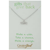 Inspirational Word Pewter Necklace - Aaria Tees Aaria Tees