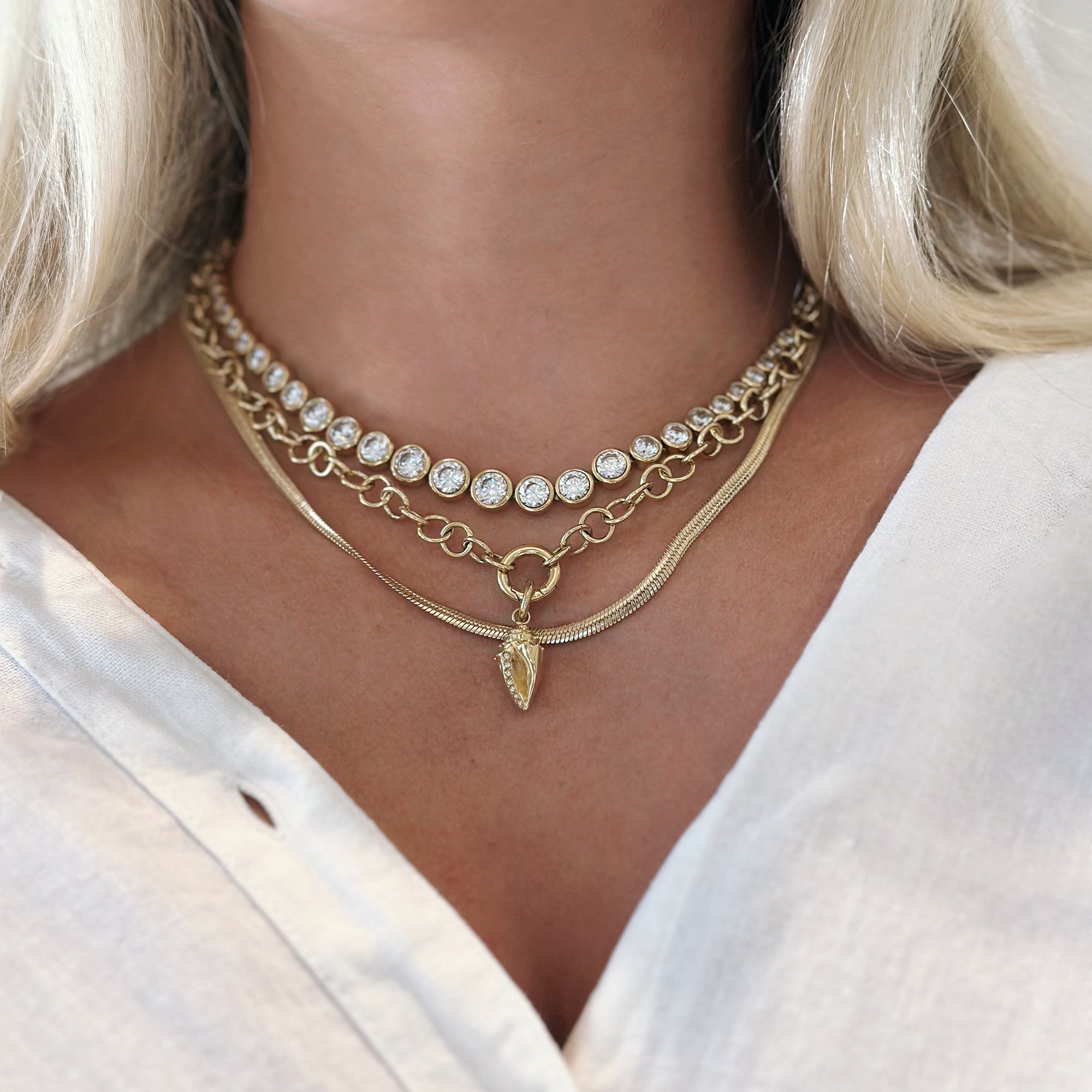 Y Necklace Interchangeable Base - Aaria Tees Aaria Tees