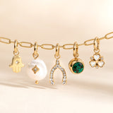 Pave Wishbone Interchangeable Charm - Aaria Tees Aaria Tees