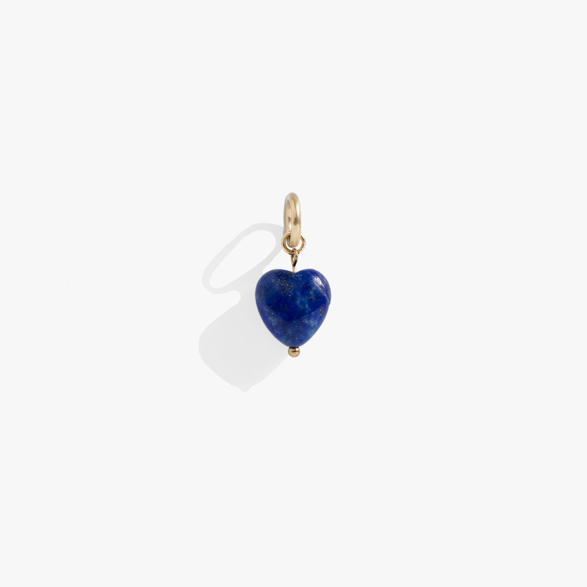 Lapis Gemstone Heart Interchangeable Charm - Aaria Tees
