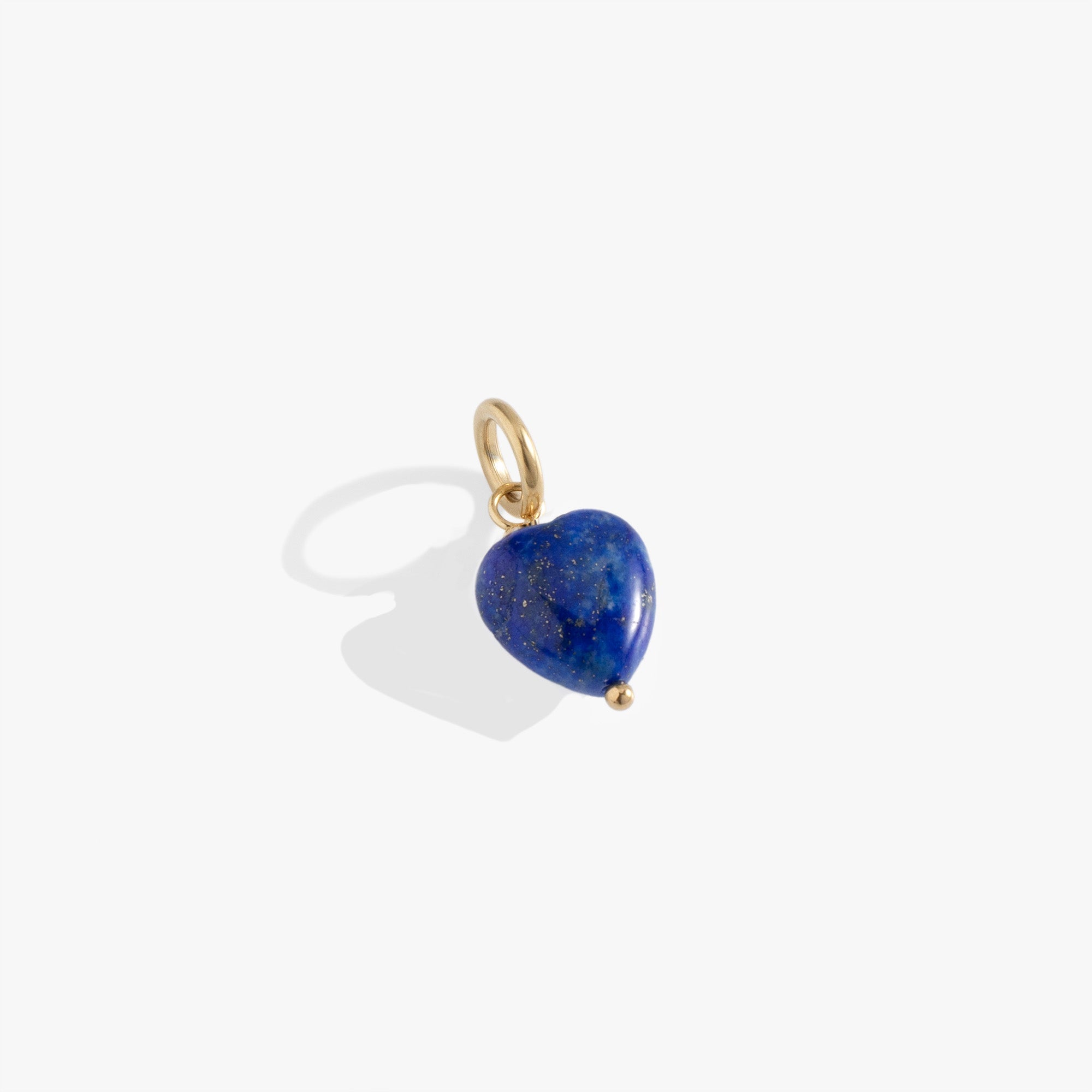 Lapis Gemstone Heart Interchangeable Charm - Aaria Tees Aaria Tees