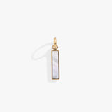 Mother of Pearl Gemstone Interchangeable Bar Charm - Aaria Tees Aaria Tees