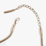 Round Herringbone Charm & Layering Necklace - Aaria Tees Aaria Tees