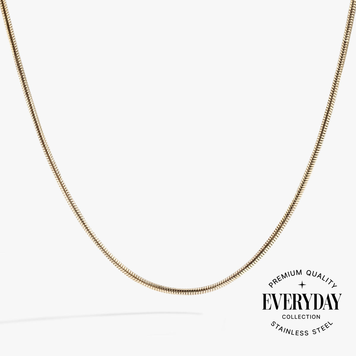Round Herringbone Charm & Layering Necklace - Aaria Tees