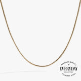 Round Herringbone Charm & Layering Necklace - Aaria Tees Aaria Tees
