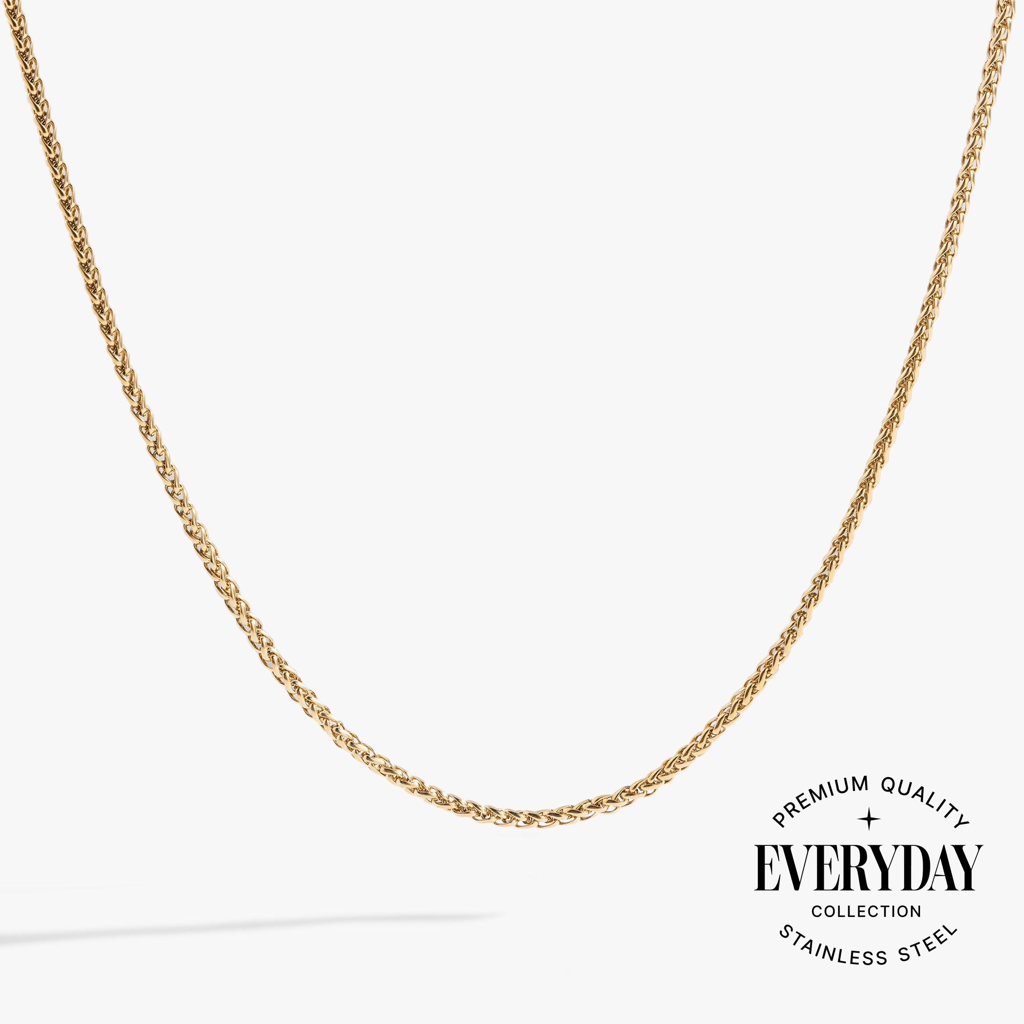 Wheat Chain Charm & Layering Necklace - Aaria Tees Aaria Tees