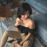 Interlocking Circles Gold Necklace - Aaria Tees Aaria Tees