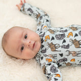 Into the Wild Zipper Footie Aaria Tees