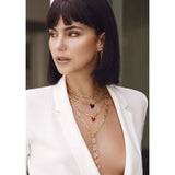 Jamie Enamel Heart Necklace Aaria Tees