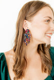 Janelle Statement Earrings - Retro Camo - Aaria Tees Aaria Tees