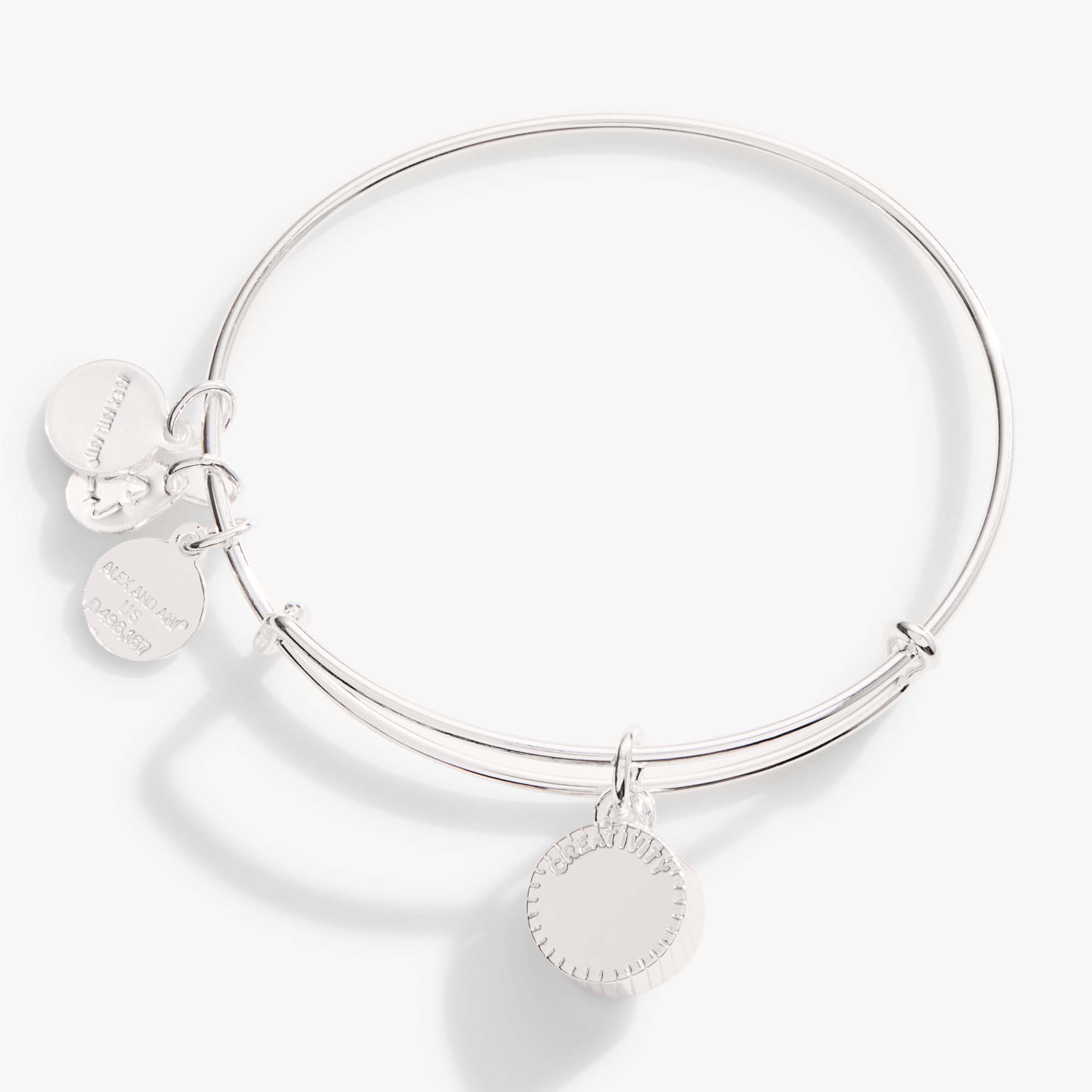 January Birthstone Charm Bangle, Scarlet - Aaria Tees Aaria Tees