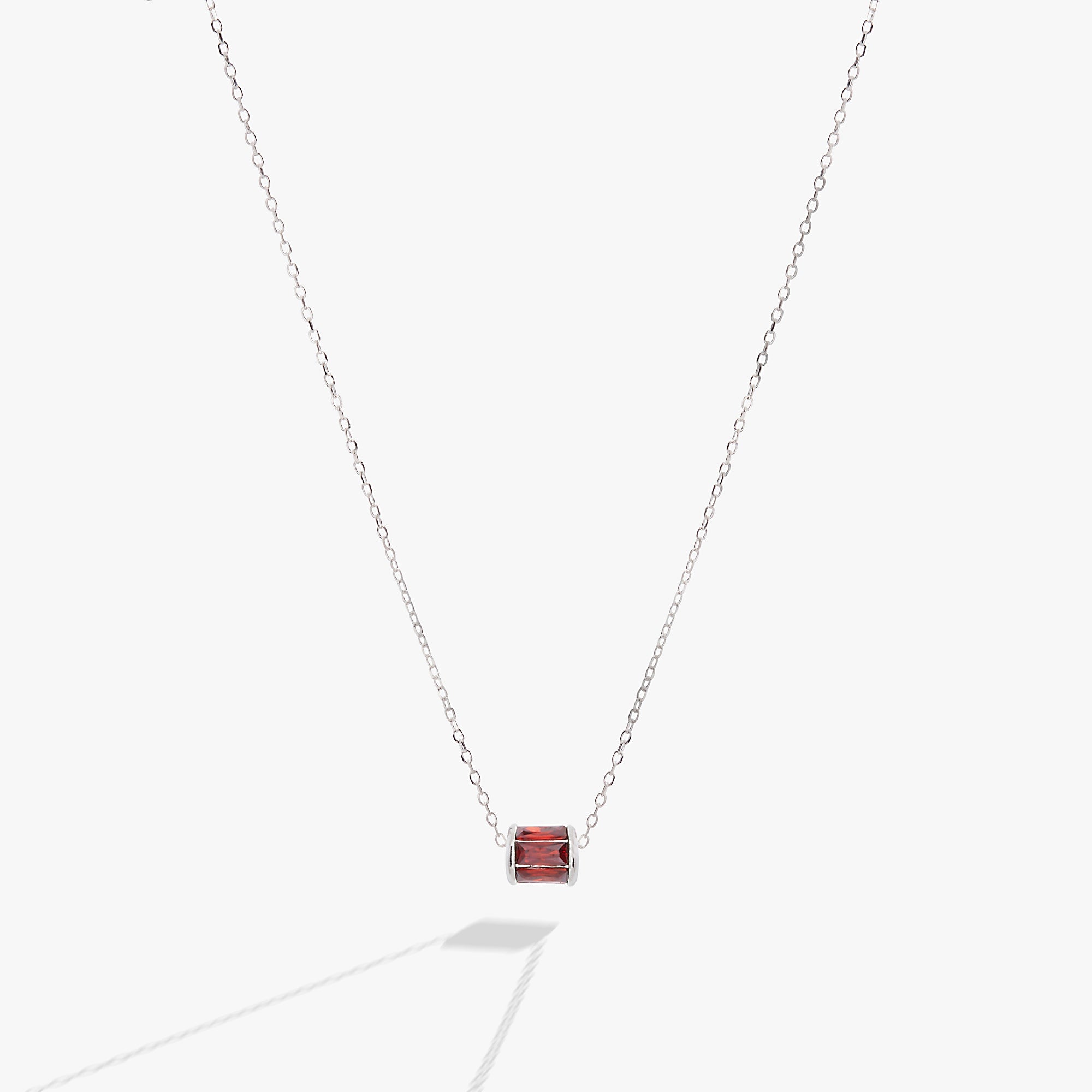 January Birthstone Precious Pendant Necklace - Aaria Tees Aaria Tees