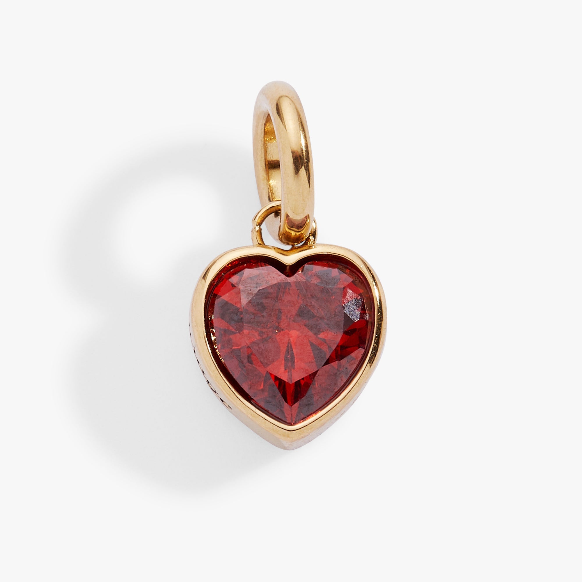 January 'Courage' Heart Birthstone Charm - Aaria Tees Aaria Tees