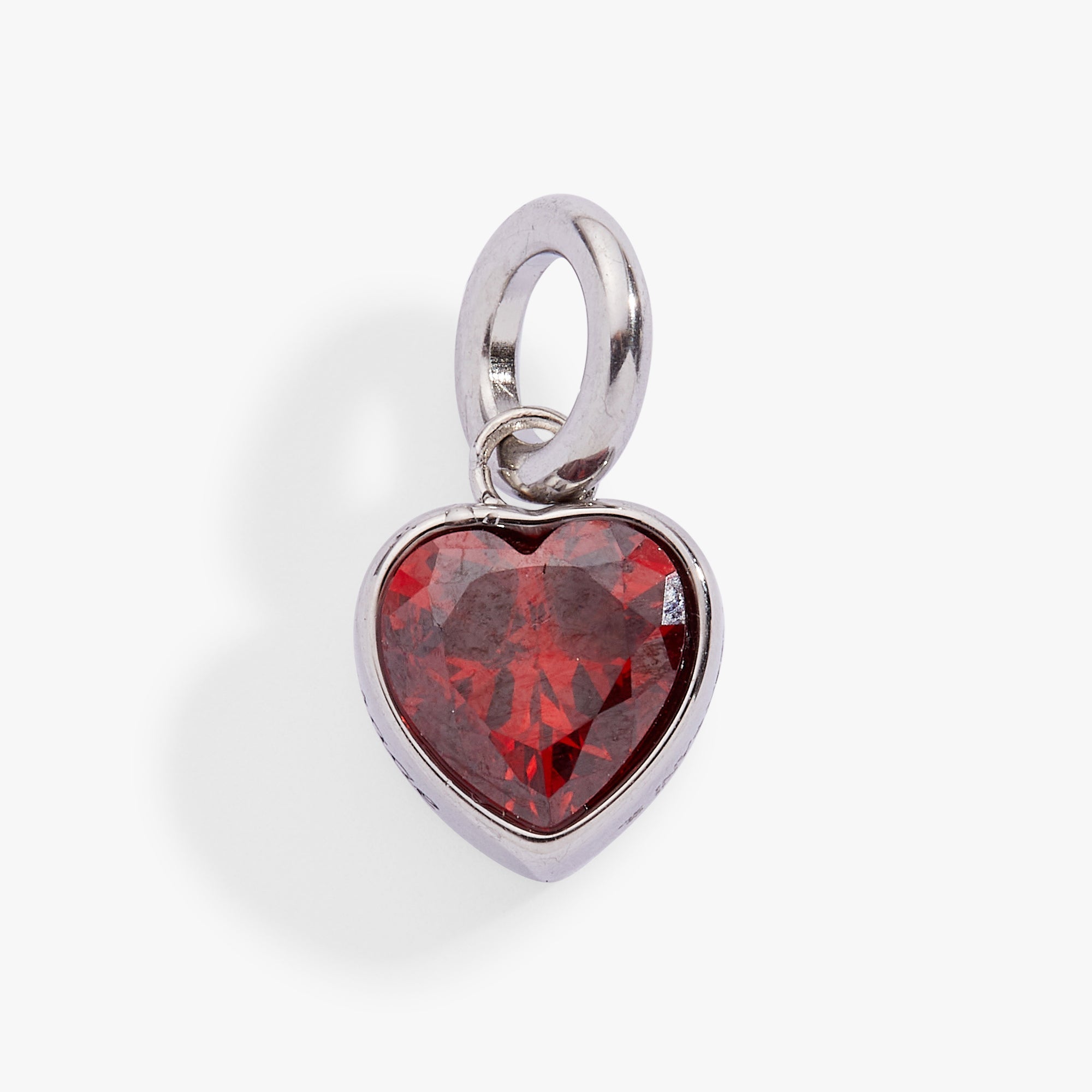 January 'Courage' Heart Birthstone Charm - Aaria Tees Aaria Tees