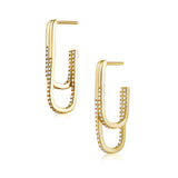Jasmine Pave Double Hoop Aaria Tees