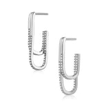 Jasmine Pave Double Hoop Aaria Tees
