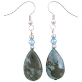 Jasper Teardrop Earrings - Aaria Tees Aaria Tees