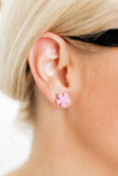 Jenna Stud Earrings - Flower Bubble Gum Pink - Aaria Tees Aaria Tees