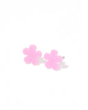 Jenna Stud Earrings - Flower Bubble Gum Pink - Aaria Tees Aaria Tees