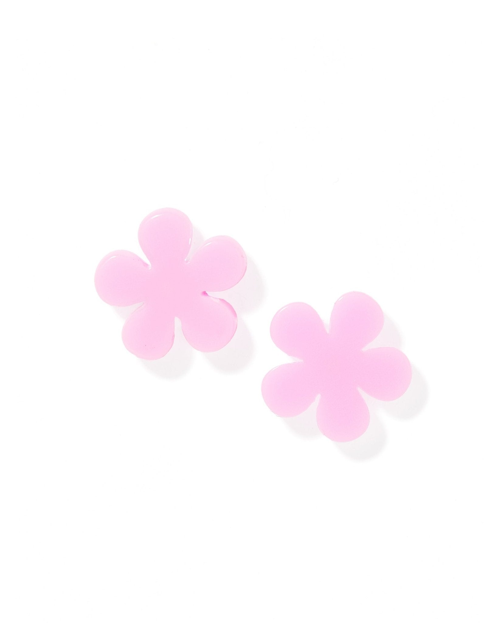 Jenna Stud Earrings - Flower Bubble Gum Pink - Aaria Tees Aaria Tees