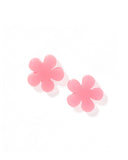 Jenna Stud Earrings - Flower Coral - Aaria Tees Aaria Tees