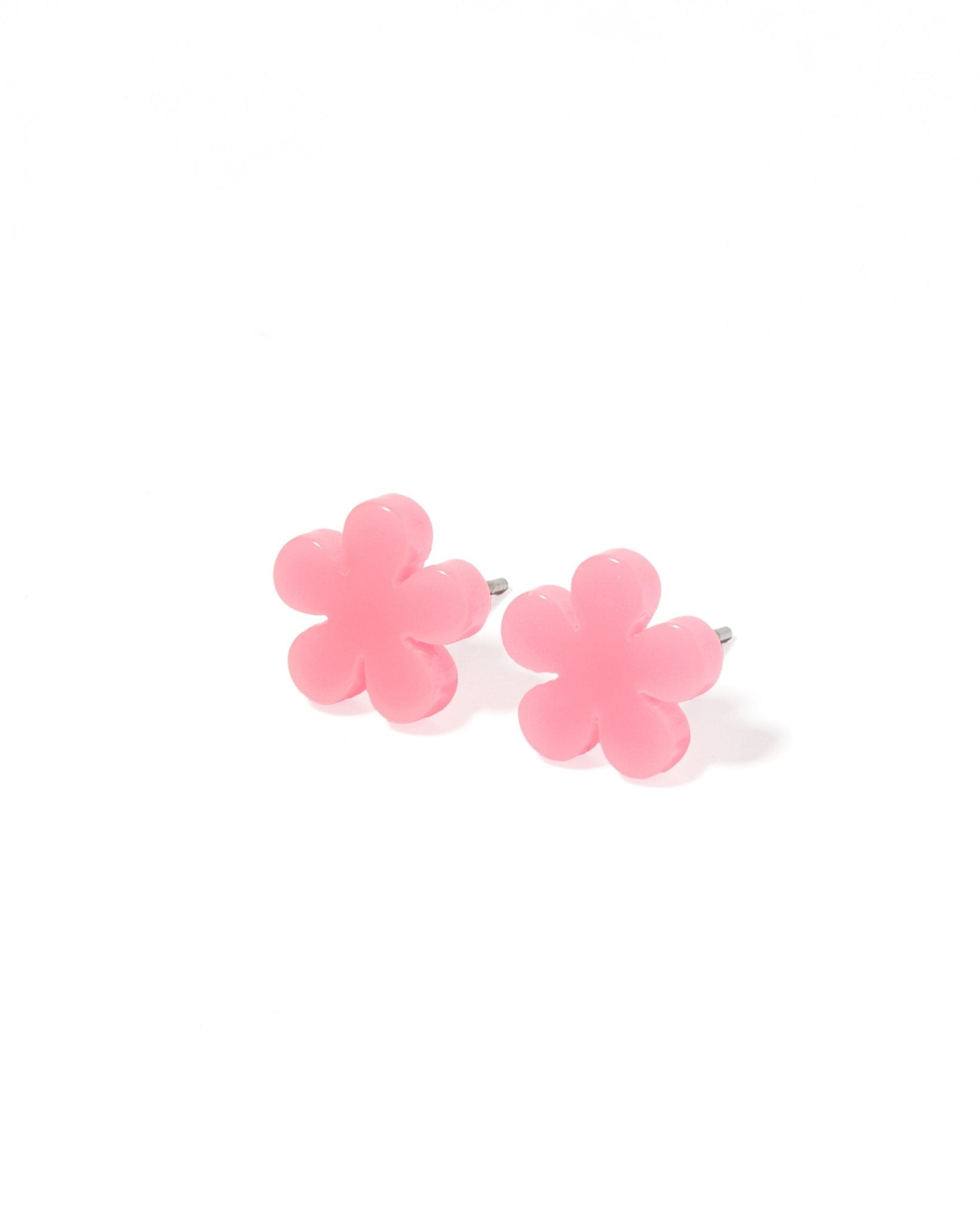 Jenna Stud Earrings - Flower Coral - Aaria Tees Aaria Tees