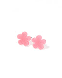 Jenna Stud Earrings - Flower Coral - Aaria Tees Aaria Tees