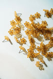 Jenna Stud Earrings - Flower Gold Glitter - Aaria Tees Aaria Tees