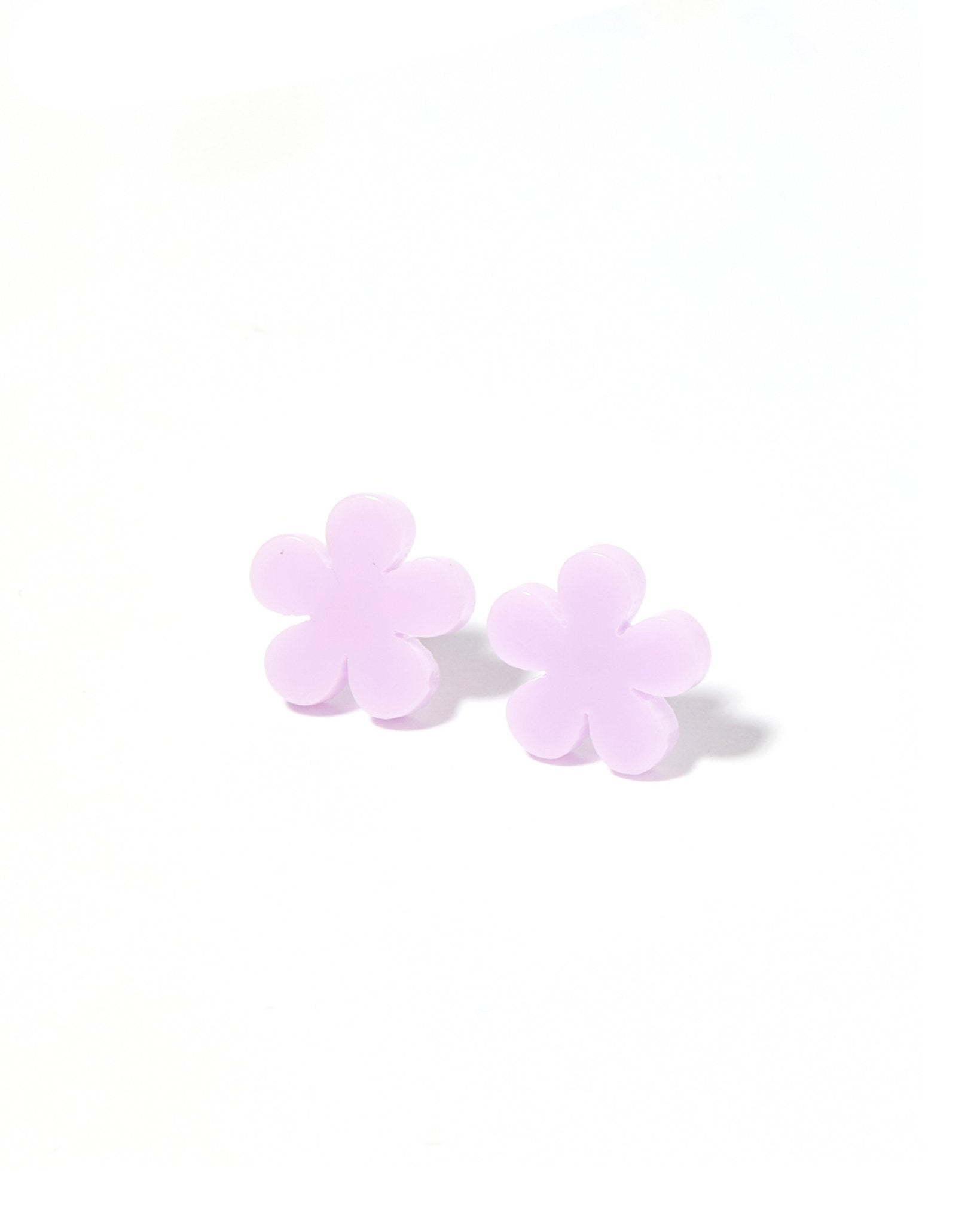 Jenna Stud Earrings - Flower Lilac - Aaria Tees Aaria Tees
