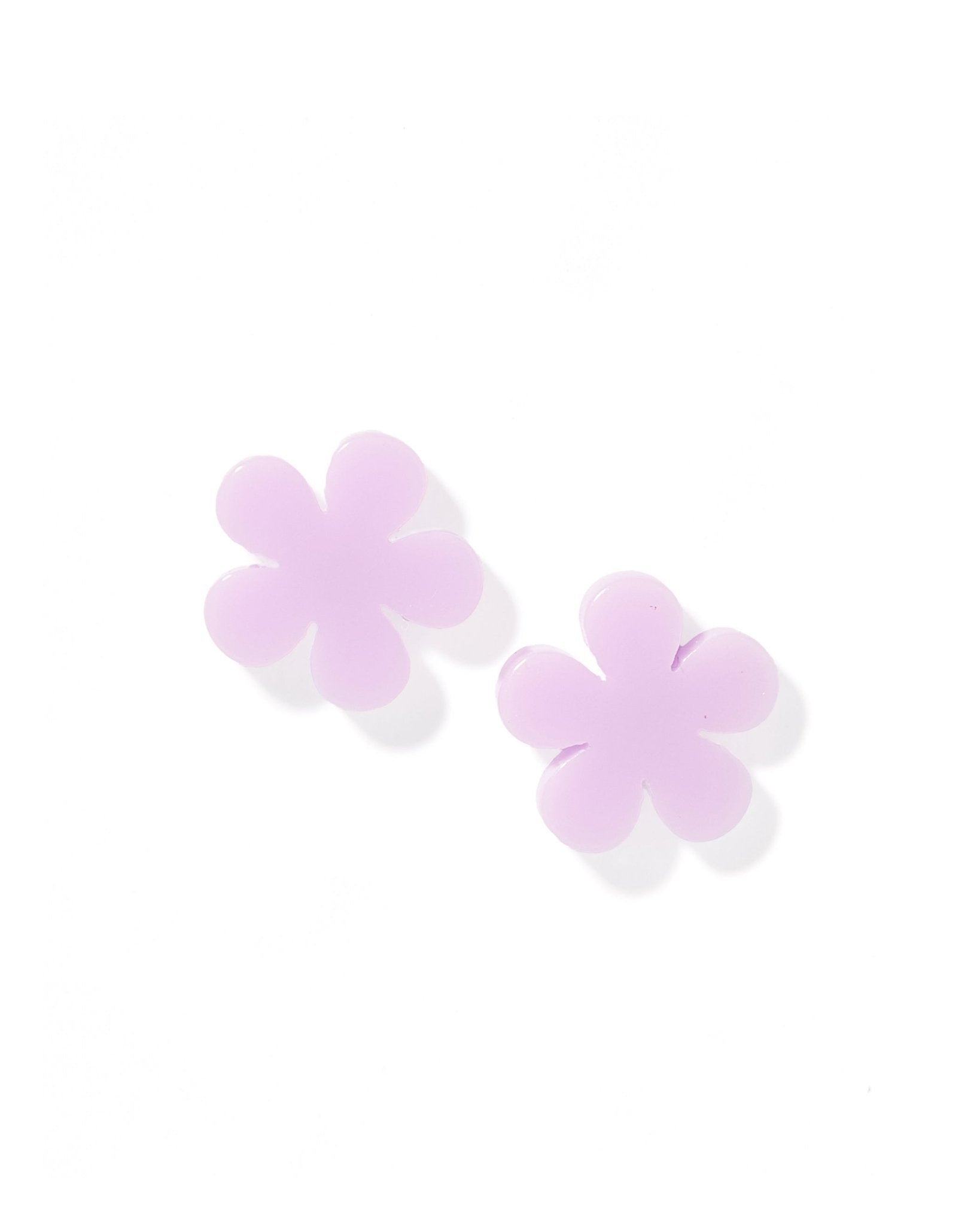 Jenna Stud Earrings - Flower Lilac - Aaria Tees Aaria Tees