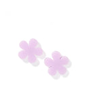 Jenna Stud Earrings - Flower Lilac - Aaria Tees Aaria Tees